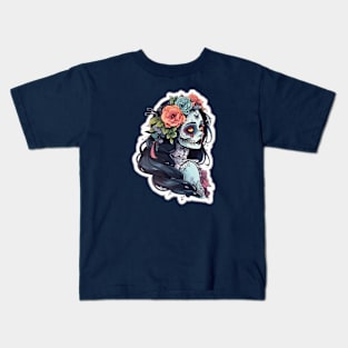 Cute Undead Girl Kids T-Shirt